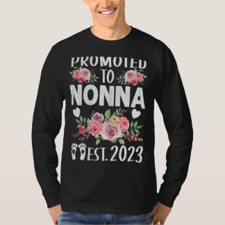 Opnieuw gepromoot aan Nonna 2023 Floral Moederdag T-shirt