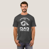 Opnieuw gepromoot bij pap Est 2023 Funny Fathers D T-shirt (Voorkant volledig)