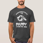 Opnieuw gepromoot in Pappy Est 2023 Funny Fathers T-shirt (Voorkant)
