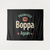 Opnieuw gepromoot naar Boppa | Grootvader Gift Wandkleed (Voorkant (horizontaal))