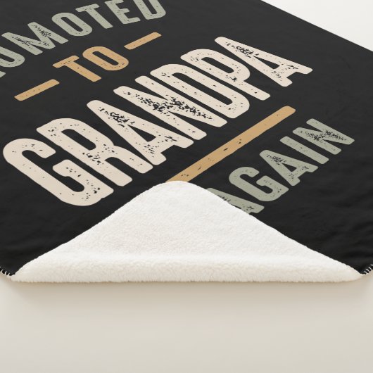 Opnieuw gepromoot naar opa - vader en opa sherpa deken (3/4)