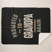 Opnieuw gepromoot naar opa - vader en opa sherpa deken (Voorkant (horizontaal))