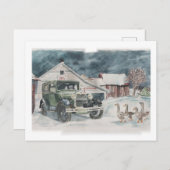 Opnieuw goosed briefkaart (Voorkant / Achterkant)