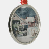 Opnieuw goosed metalen ornament (Rechts)