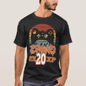 Opnieuw ingesteld met 20 XP Video Gamer 20th Birth T-shirt (Voorkant)