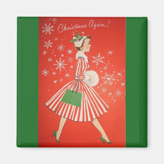 Opnieuw Kerstmis! koelkastmagneet Magneet (Voorkant)