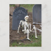 Opnieuw levend skelet briefkaart (Voorkant)