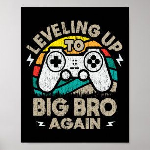Opnieuw Niveau Omhoog Naar Grote Broer Vintage Gam Poster