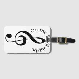 Opnieuw Onderweg Treble Clef Bagagelabel