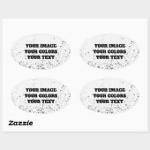 Opnieuw ontwerpen vanuit Scratch en Creëer Uw eige Ovale Sticker (Vel)