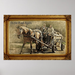 Opnieuw op pad - Oud paar in wagen Poster