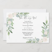 Opnieuw opslaan van onze datum fotokaart - Waterve Save The Date (Achterkant)