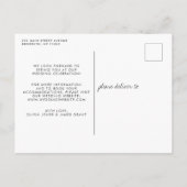 Opnieuw plannen Verander de datum Uitstel van de b Aankondigingskaart (Achterkant)