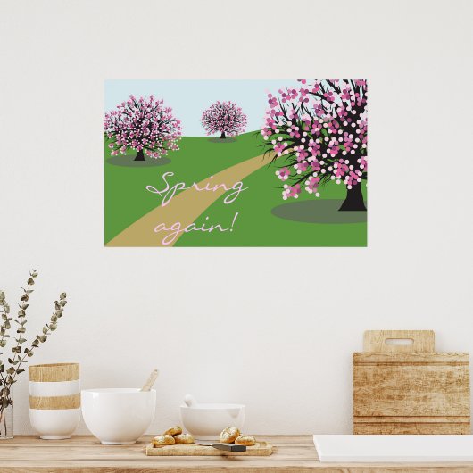 Opnieuw Poster lente (Keuken)