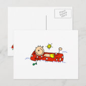 Opnieuw richten op luchtmatras briefkaart (Voorkant / Achterkant)