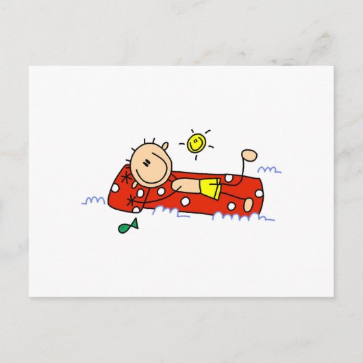 Opnieuw richten op luchtmatras briefkaart (Voorkant)