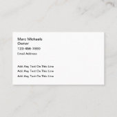 Opnieuw screenen en repareren van zwembaden visitekaartje (Achterkant)