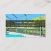 Opnieuw screenen en repareren van zwembaden visitekaartje (Voorkant)