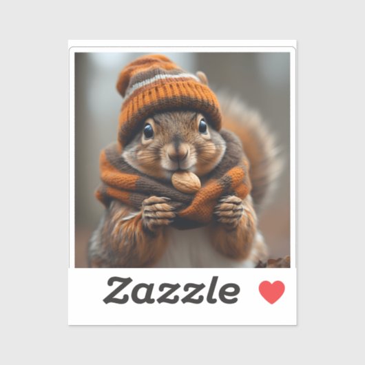 Opnieuw snacken - Squirrel Ai afbeelding Sticker (Vel)
