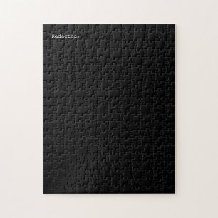 Opnieuw   Solid Black Funny Legpuzzel