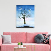 Opnieuw te beginnen in 2000 canvas afdruk (Insitu (Woonkamer))