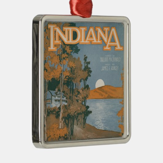 Opnieuw thuis in Indiana Metalen Ornament (Rechts)