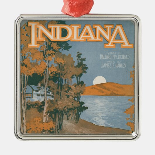 Opnieuw thuis in Indiana Metalen Ornament (Voorkant)