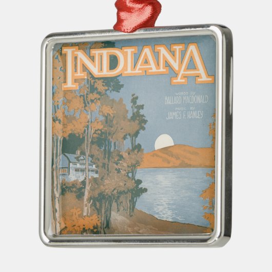 Opnieuw thuis in Indiana Metalen Ornament (Links)