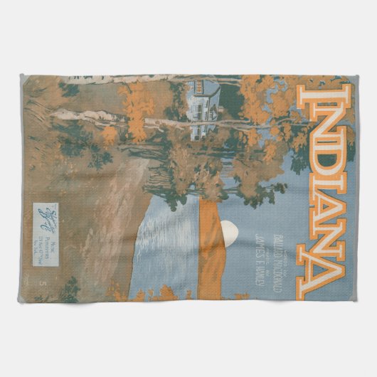 Opnieuw thuis in Indiana Theedoek (Horizontaal)