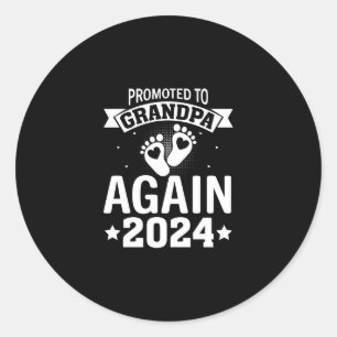 Opnieuw tot opa 2024 ronde sticker