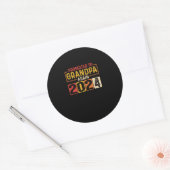 Opnieuw tot opa 2024 ronde sticker (Envelop)