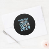 Opnieuw tot opa 2024 ronde sticker (Envelop)