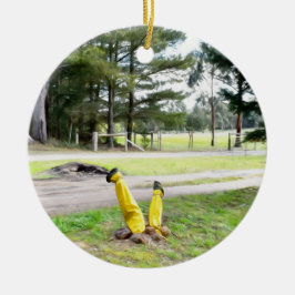 Opnieuw verdwaald in de tuin keramisch ornament