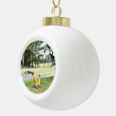Opnieuw verdwaald in de tuin keramische bal ornament (Rechts)