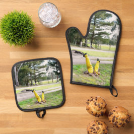 Opnieuw verdwaald in de tuin ovenwant & pannenlap set