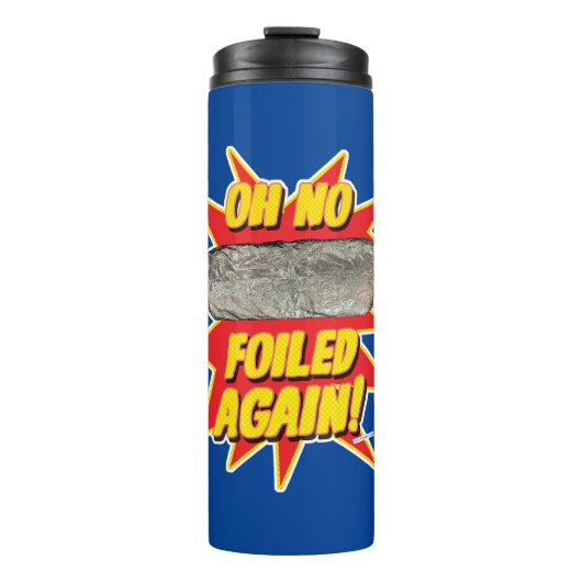 Opnieuw verijdeld Grappige Burrito Yummy Lifestyle Thermosbeker (Voorkant)