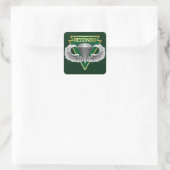 Opnieuw Vierkante Sticker (Tas)