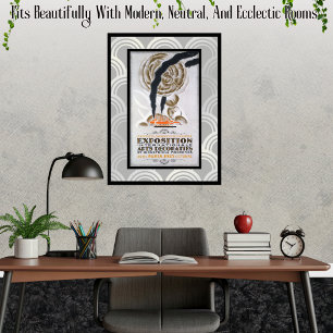 Opnieuw vormgegeven Charles Loupot Art Deco tentoo Poster