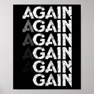 Opnieuw winst Funny Bodybuilding Gym Workout Cadea Poster