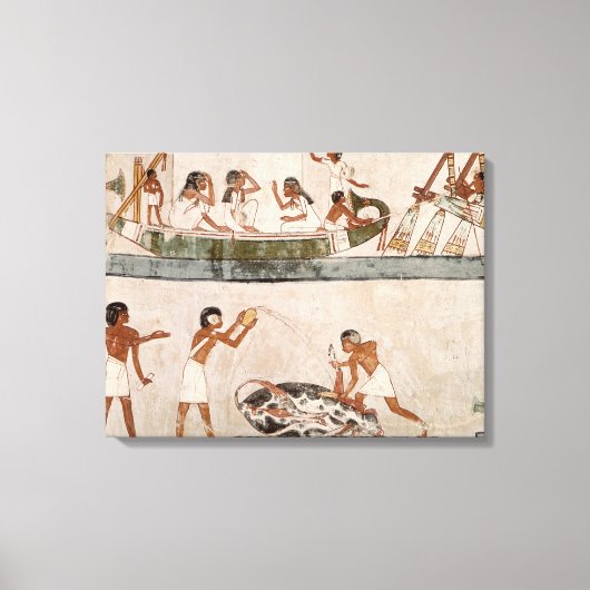 Opoffering en zuivering van een stier canvas afdruk (Voorkant)