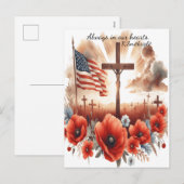 Opoffering in de zachte hemel feestdagenkaart (Voorkant / Achterkant)