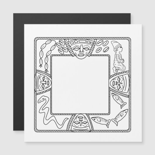 Opon Ifa Yoruba Divination Tray (Voorkant / Achterkant)