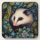 Opossom in de Brambles Hard Plastic Onderzetter (Voorkant)