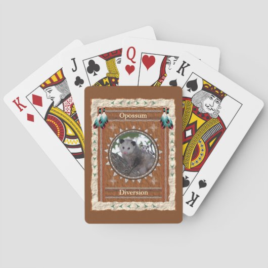 Opossum Afleidingsenergie Pokerkaarten (Achterkant)