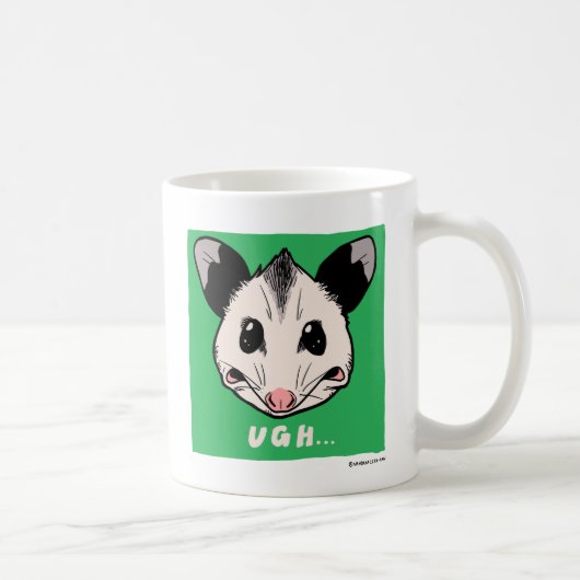 Opossum "AHHH" and "UGH..." Koffiemok (Rechts)