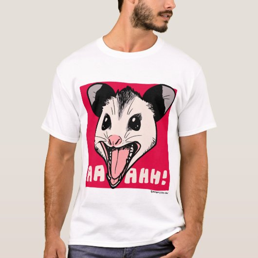Opossum "AHHH" T-shirt (Voorkant)