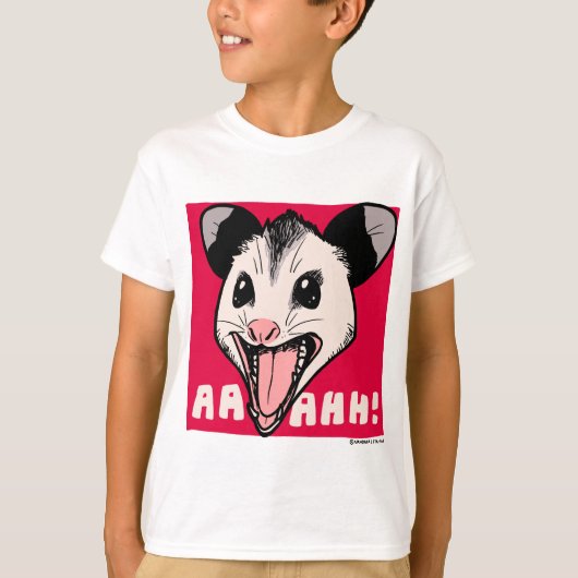 Opossum "AHHH"  T-shirt (Voorkant)