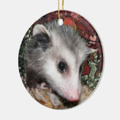 Opossum Baby Keramisch Ornament (Links)