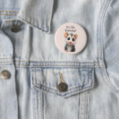 Opossum Birthday Button • Cute Woodland Party (In situ)
