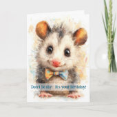 Opossum Birthday Card Kaart (Voorkant)
